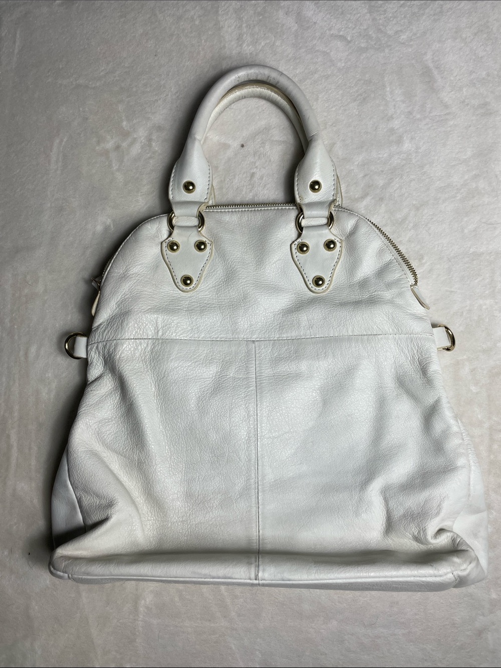 Emma Fox White purse with gold hardware - Picture 6 of 7